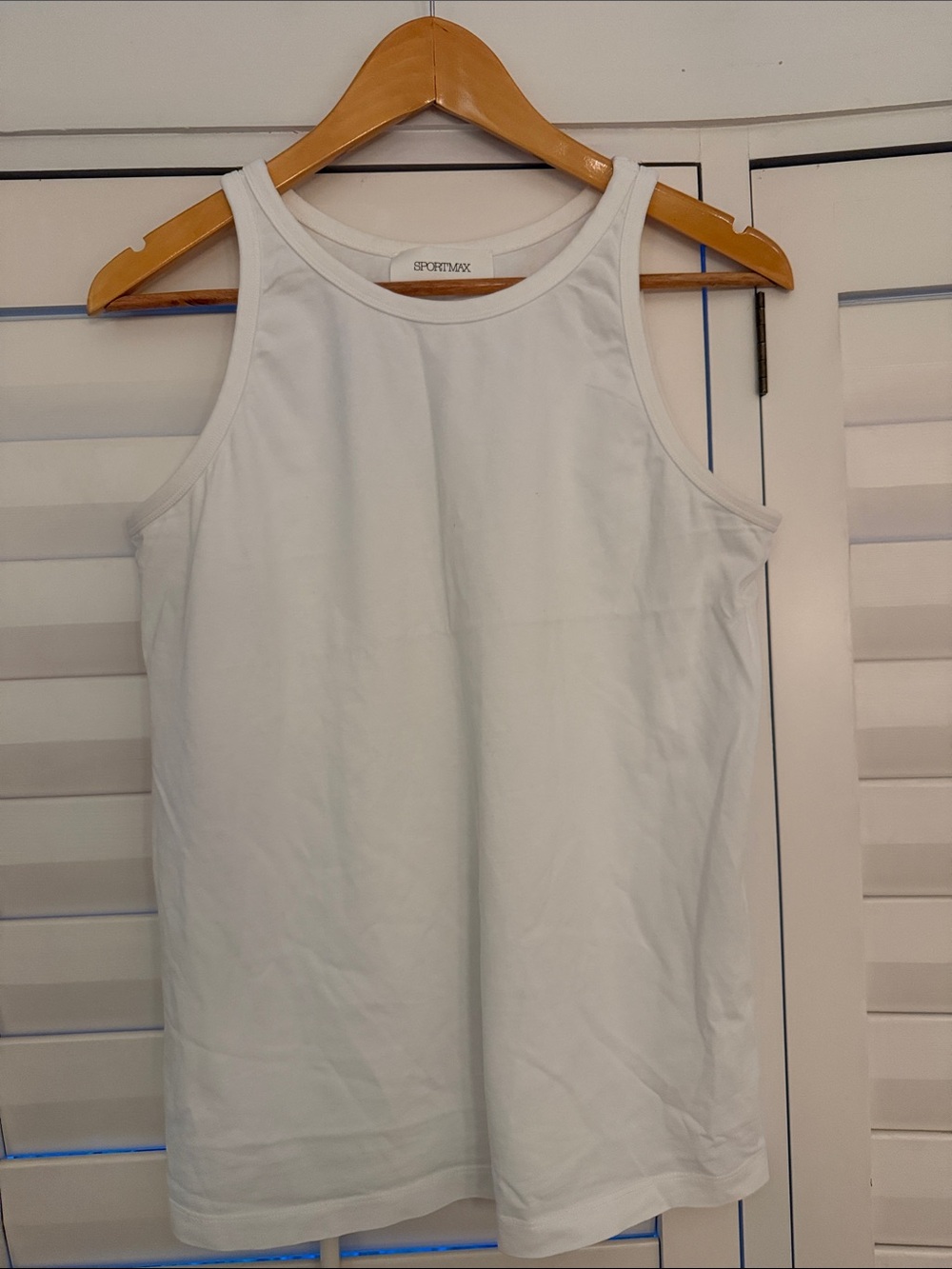 Sportmax White Sleeveless Tank Top